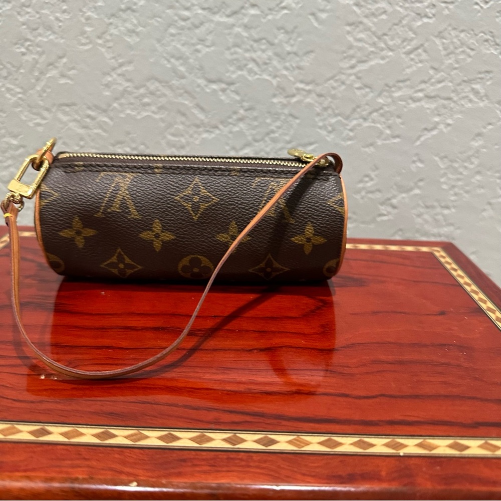 Louis Vuitton Brown Monogram Wristlet - Mini Papillon